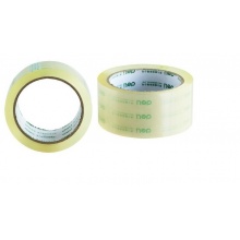 得力 30320 封箱胶带 60mm*30y 透明色6卷/筒 透明色（10筒起售）