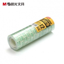 晨光 AJD97319 文具胶带12mm*18Y 学生透明胶带 办公用品 一包12卷（2包装）