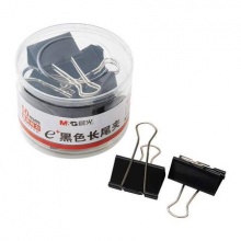 晨光 ABS92732 50mm黑色筒装长尾夹 办公学习夹装票夹 48个/筒（2筒起送）