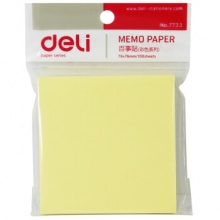 得力（deli）7733 便利贴/标签纸/便签纸（76mm*76mm）12包/组 RD.1110