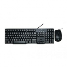 罗技（LOGITECH）MK100 经典键鼠套装 鼠标键盘套装黑色