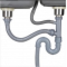 巨联（JULIAN）通用厨房水槽配件下水器排水管不锈盆下水口304双盆单盆盖子套装