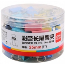 得力 8554 48只25mm彩色长尾夹票夹.m