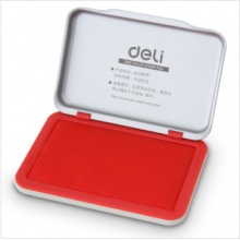 得力（deli）秒干印台9891 红