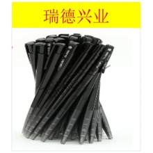 得力圆珠笔 按动圆珠笔 办公学生文具 6506黑色圆珠笔60支/盒.wy