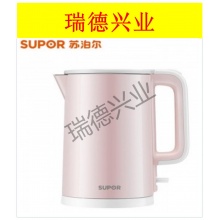 苏泊尔SW-15S02A       304不锈钢电水壶 双层保温防烫无缝一体内胆电水壶 .wy