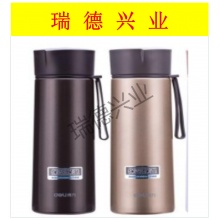 得力 6125 真空不锈钢保温杯 304不锈钢 旋盖 两色可选450ml.wy